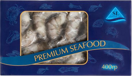 Креветки Premium Seafood Vannamei без головы в панцире 16/20 400г