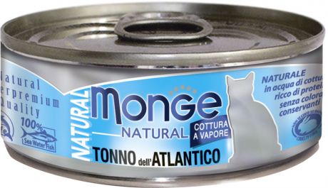 Корм для кошек Monge Cat Natural Атлантический тунец 80г
