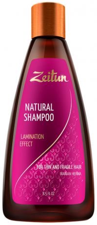 Шампунь для волос Zeitun Эффект ламинирования с иранской хной 250мл