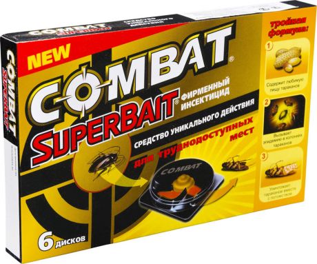 Средство для борьбы с тараканами Combat Superbait 6шт