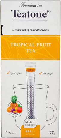 Чай черный Teatone с ароматом тропических фруктов 15 пак