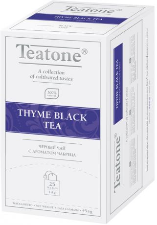 Чай черный Teatone с чабрецом 25 пак