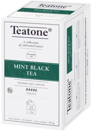 Чай черный Teatone с мятой 25 пак