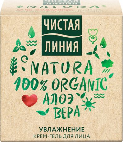 Крем-гель для лица Чистая Линия Natura увлажнение 45мл