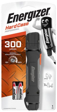 Фонарь Energizer Hard Case 300 lumens + 2AA