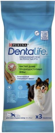 Лакомство для собак DentaLife для средних пород для здоровья полости рта 69г