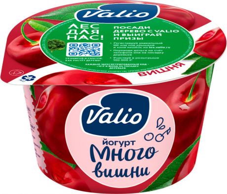 Йогурт Valio с вишней 2.6% 180г