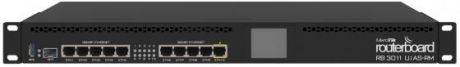 Маршрутизатор Mikrotik RouterBOARD RB3011UiAS-RM 10x10/100/1000Mbps 1xSFP PoE Rack Mount