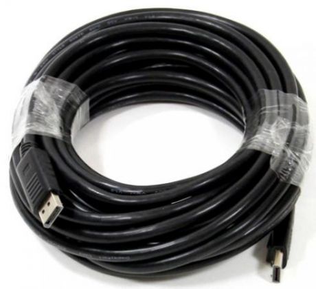 Кабель DisplayPort 10м VCOM Telecom CG590-10M круглый черный