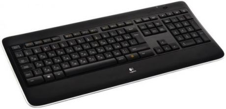 Клавиатура беспроводная Logitech Illuminated K800 USB черный 920-002395