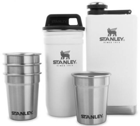 Набор термопосуды Stanley Adventure Nesting Shot Glass Set + Flask 0.23л. белый (10-01883-036)