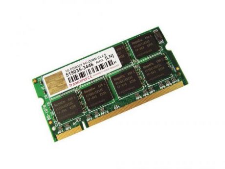 Оперативная память для ноутбуков SO-DDR1Gb PC2100 PC2700 Transcend TS128MSD64V3A