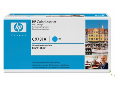 Картридж HP C9731AC для HP LaserJet 5500 голубой 12000стр
