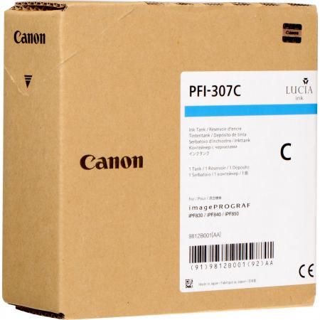 Картридж Canon PFI-307 C для iPF830/840/850 голубой 9812B001