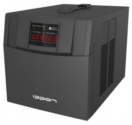 Стабилизатор напряжения Ippon AVR-3000 4 розетки черный