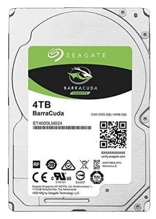 Жесткий диск для ноутбука 2.5" 4 Tb 5400rpm 128Mb Seagate BarraCuda SATA III 6 Gb/s ST4000LM024