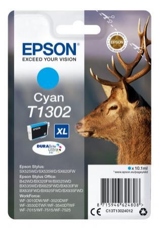 Картридж Epson C13T13024012 для Epson St SX525WD/SX535WD/St Of B42WD/BX320FW/BX625FWD/BX635FWD/WF-7015/7515/7525 голубой