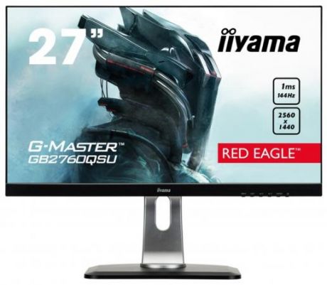 Монитор 27" iiYama GB2760QSU-B1 черный TN 2560x1440 350 cd/m^2 1 ms DVI HDMI DisplayPort Аудио USB