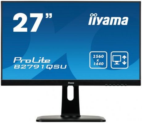 Монитор 27" iiYama ProLite B2791QSU-B1 черный TN 2560x1440 350 cd/m^2 1 ms DVI HDMI DisplayPort USB