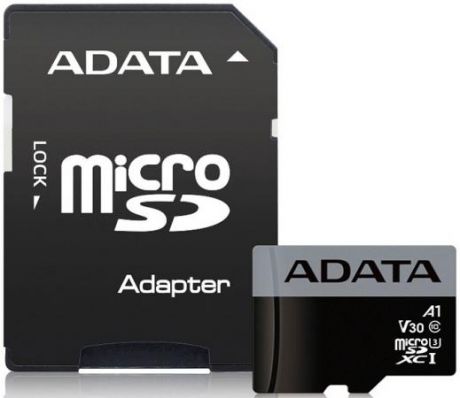 Карта памяти 16GB ADATA Premier Pro microSDXC/SDHC UHS-I U3 Class 10(V30S) 100MB/60MB/s с адаптером