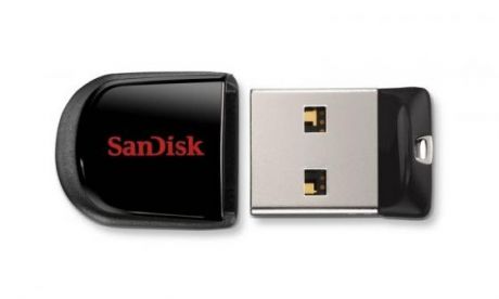 Флеш Диск Sandisk 64Gb Cruzer Fit SDCZ33-064G-G35 USB2.0 черный