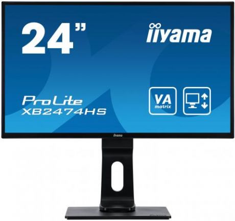 Монитор 24" iiYama XB2474HS-B2 черный VA 1920x1080 250 cd/m^2 4 ms HDMI DisplayPort VGA Аудио