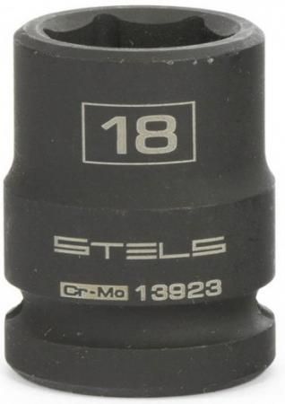 Головка ударная шестигранная, 18 мм, 1/2", CrMo // Stels