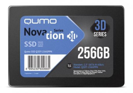 Твердотельный накопитель SSD 2.5" 256 Gb QUMO Q3DT-256GPPN Read 560Mb/s Write 540Mb/s 3D NAND TLC