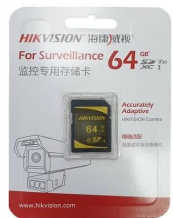 SecureDigital 64Gb Hikvision HS-SD-P10/64G {SDXC Class 10, UHS-I}
