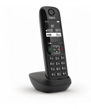 Трубка доп. Dect Gigaset AS690HX черный для AS690