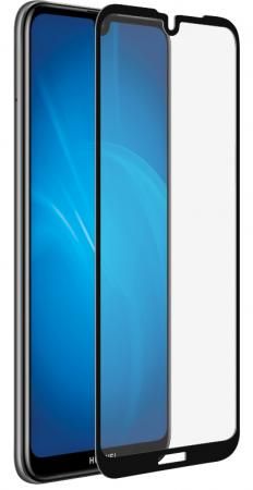 Закаленное стекло с цветной рамкой (fullscreen) для Huawei Y7 (2019)/Enjoy 9 DF hwColor-89 (black)