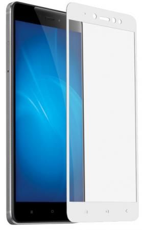 Закаленное стекло с цветной рамкой (fullscreen) для Xiaomi Redmi Note 5A DF xiColor-17 (white)