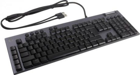 Клавиатура проводная Logitech RGB Mechanical Gaming Keyboard G815 TACTILE SWITCH USB черный 920-008991