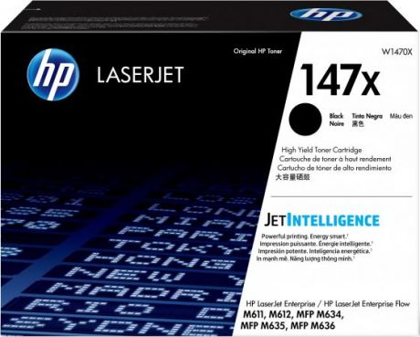 Картридж HP W1470X для HP LaserJet Enterprise M611 LaserJet Enterprise M612 LaserJet Enterprise MFP M634 LaserJet Enterprise MFP M635 LaserJet Enterprise MFP M636 25200стр Черный