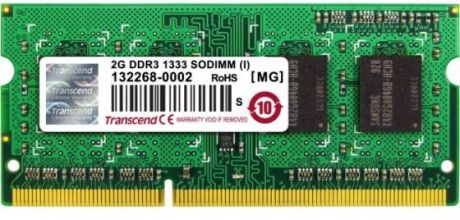 Оперативная память для ноутбука 2Gb (1x2Gb) PC3-10600 1333MHz DDR3 SO-DIMM CL9 Transcend TS256MSK64V3N