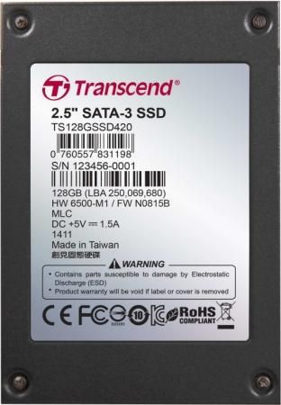 Твердотельный накопитель SSD 2.5" 1 Tb Transcend 420 Read 520Mb/s Write 460Mb/s MLC