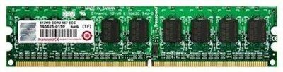 Оперативная память 512 Мб (1x512Mb) PC2-5300 667MHz DDR2 DIMM ECC CL5 Transcend TS64MLQ72V6J