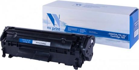 Картридж NV-Print NV-Q2612A/NV-FX-10/703 для HP Canon LaserJet M1005 LaserJet M1010 LaserJet M1012 Color LaserJet CM1015 LaserJet M1020 LaserJet M1022 LaserJet M1319f LaserJet M3015 LaserJet M3020 LaserJet M3030 LaserJet M3050 LaserJet M3050z i-SENSYS FAX-L95 i-SENSYS FAX-L100 i-SENSYS FAX-L120 i-SENSYS FAX-L140 i-SENSYS FAX-L160 i-SENSYS MF4018 i-SENSYS MF4120 i-SENSYS MF4140 i-SENSYS MF4150 i-SENSYS MF4270 i-SENSYS MF4320d 2000стр Черный