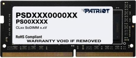 Оперативная память для ноутбука 16Gb (1x16Gb) PC4-25600 3200MHz DDR4 SO-DIMM CL22 Patriot PSD416G320081S