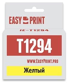 Картридж EasyPrint IE-T1294 для Epson Stylus SX230/SX420W/SX425W/SX525WD/Office B42WD/BX305F/BX320FW/BX625FWD/WorkForce WF-7015, желтый, с чипом