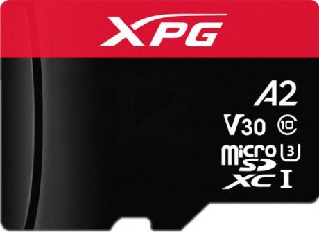 microSDXC 256GB XPG Gaming Memory Card AUSDX256GUI3XPGA2-R UHS-I U3 Class 10 V30 A2, 100/85 MB/s, For Nintendo Switch™ / Smartphones / Tablets / VR devices, - 25°C to 85°C, RTL (771373)