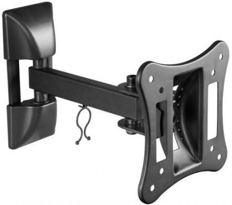 Кронштейн для телевизора Ultramounts UM 891 черный 13"-27" макс.15кг настенный поворотно-выдвижной и наклонный