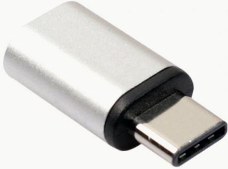 Переходник microUSB Type-C Red Line УТ000013668 серебристый