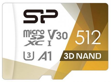 Флеш карта microSD 512GB Silicon Power Superior Pro A1 microSDXC Class 10 UHS-I U3 Colorful 100/80 Mb/s (SD адаптер)