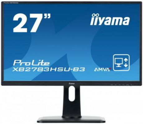 Монитор 27" iiYama XB2783HSU-B3 черный A-MVA 1920x1080 300 cd/m^2 4 ms DisplayPort HDMI USB Аудио VGA