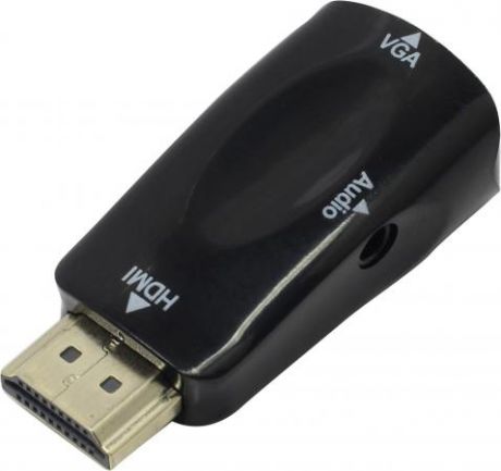 Переходник HDMI VGA Exegate EX-HDMIM-VGAF-C черный EX284927RUS