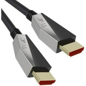 Кабель HDMI 3м VCOM Telecom CG577-3M круглый черный/серебристый