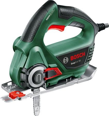 Мини-цепная пила BOSCH EasyCut 50 (0.603.3C8.020) 500Вт 0-7800об/мин 50мм в дереве 30мм в пластике