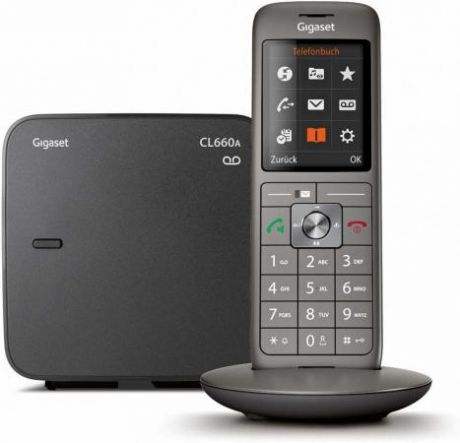 Р/Телефон Dect Gigaset CL660A черный автооветчик АОН