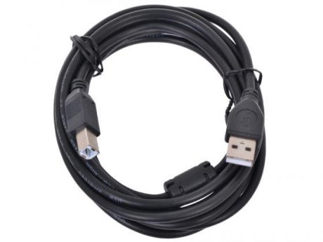 Кабель USB 2.0 AM-BM 3.0м Pro Gembird CCF-USB2-AMBM-10 феррит. кольцо черный